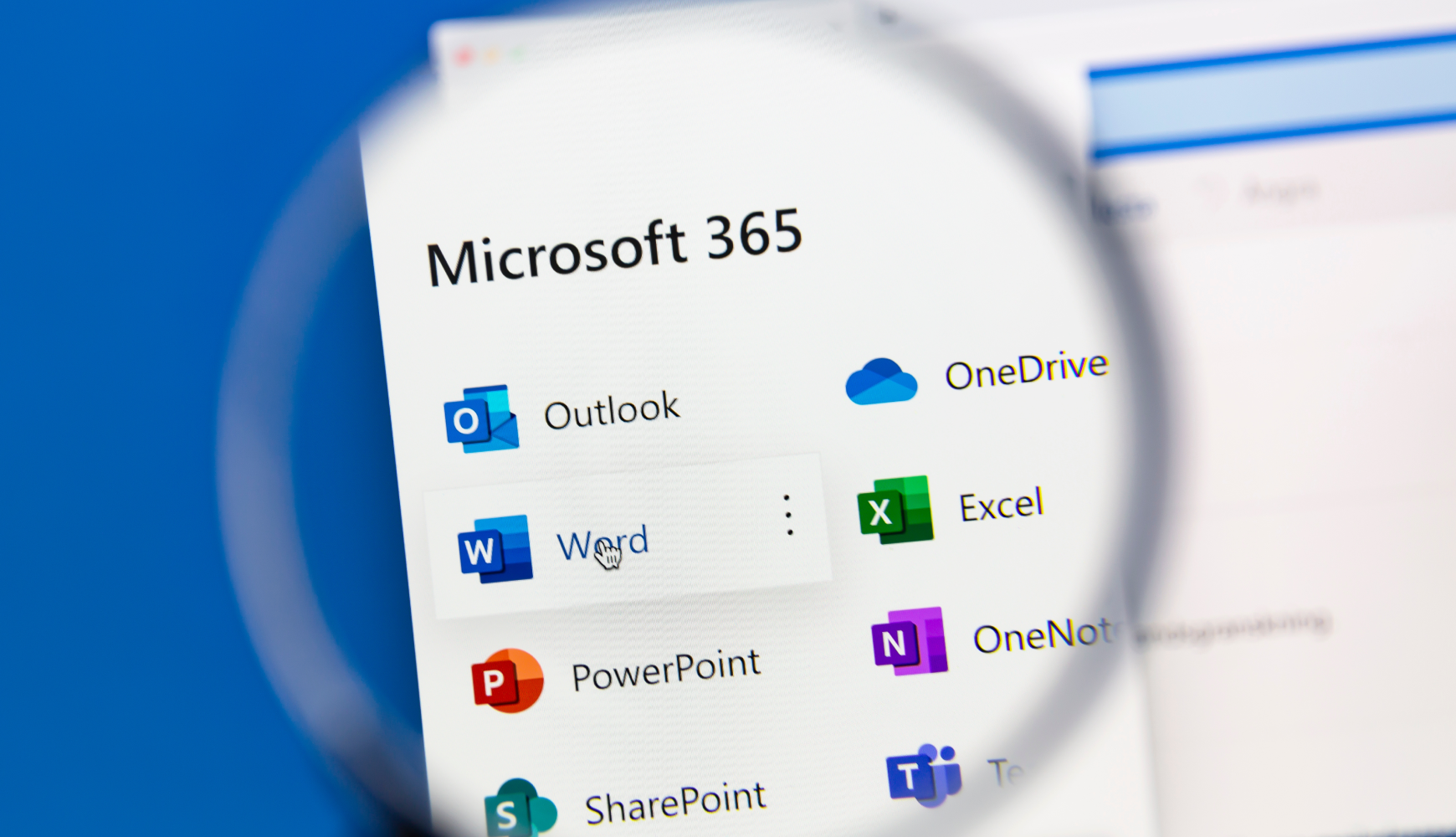 Microsoft 365, a cloud computing Software as a Service (SaaS), includes Word, Excel, and PowerPoint for seamless productivity.