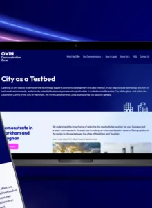 Website Design for OVIN Demonstration Zone