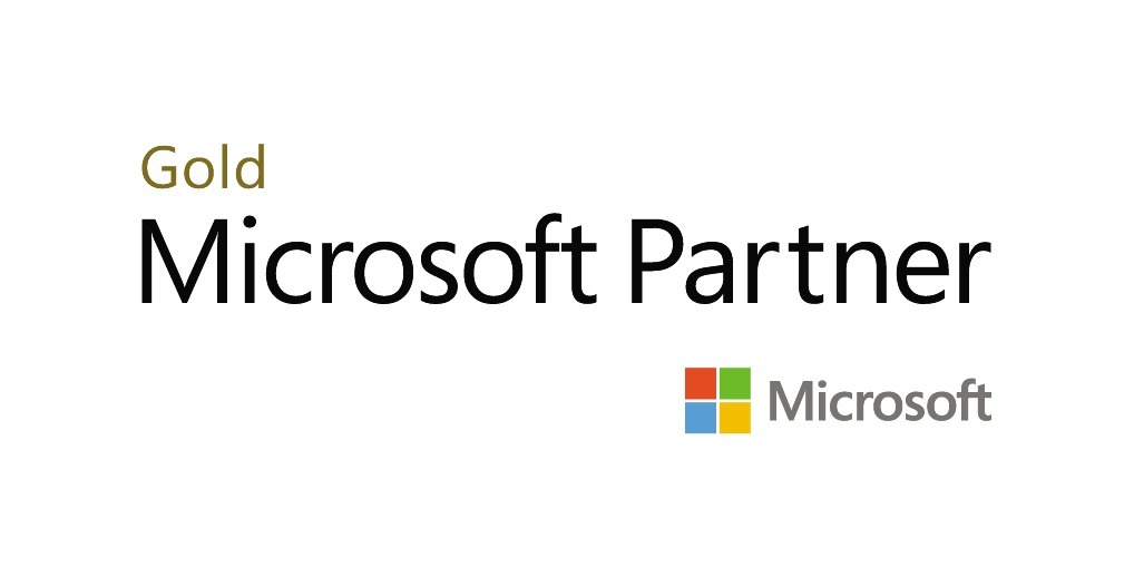 Microsoft Partner Gold logo featuring a distinctive design symbolizing excellence and partnership in technology.